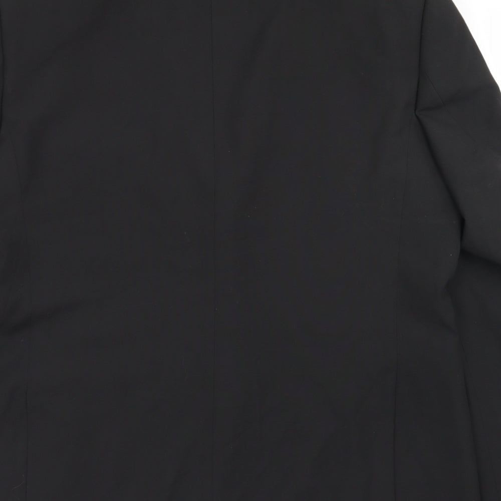 Debenhams Mens Black  Polyester Jacket Blazer Size 44