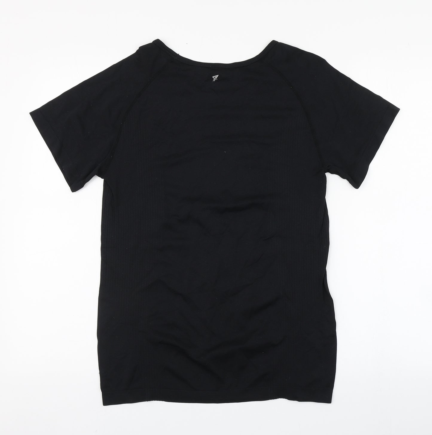 Primark Womens Black  Polyamide Basic T-Shirt Size S Round Neck Pullover
