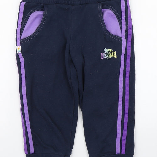 Londsdale Girls Purple  Polyester Jogger Trousers Size 7-8 Years  Regular Pullover