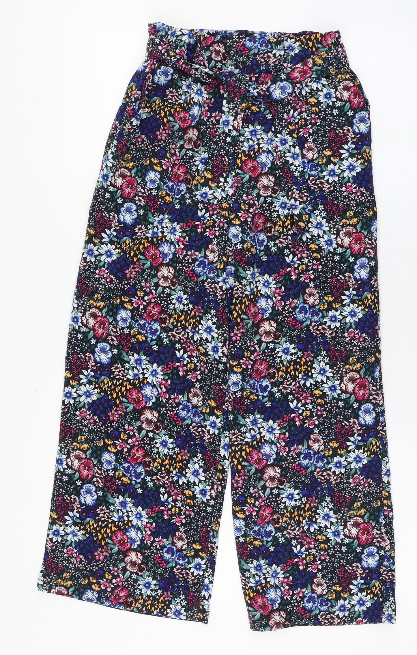 name it Girls Multicoloured Floral Polyester Dress Pants Trousers Size 11 Years  Regular Pullover