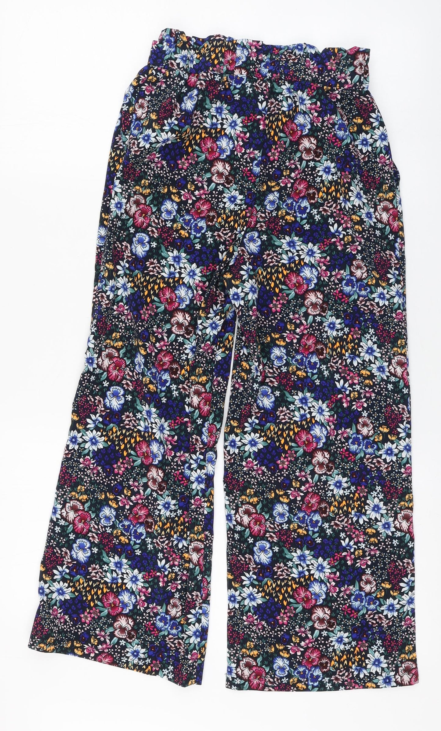 name it Girls Multicoloured Floral Polyester Dress Pants Trousers Size 11 Years  Regular Pullover