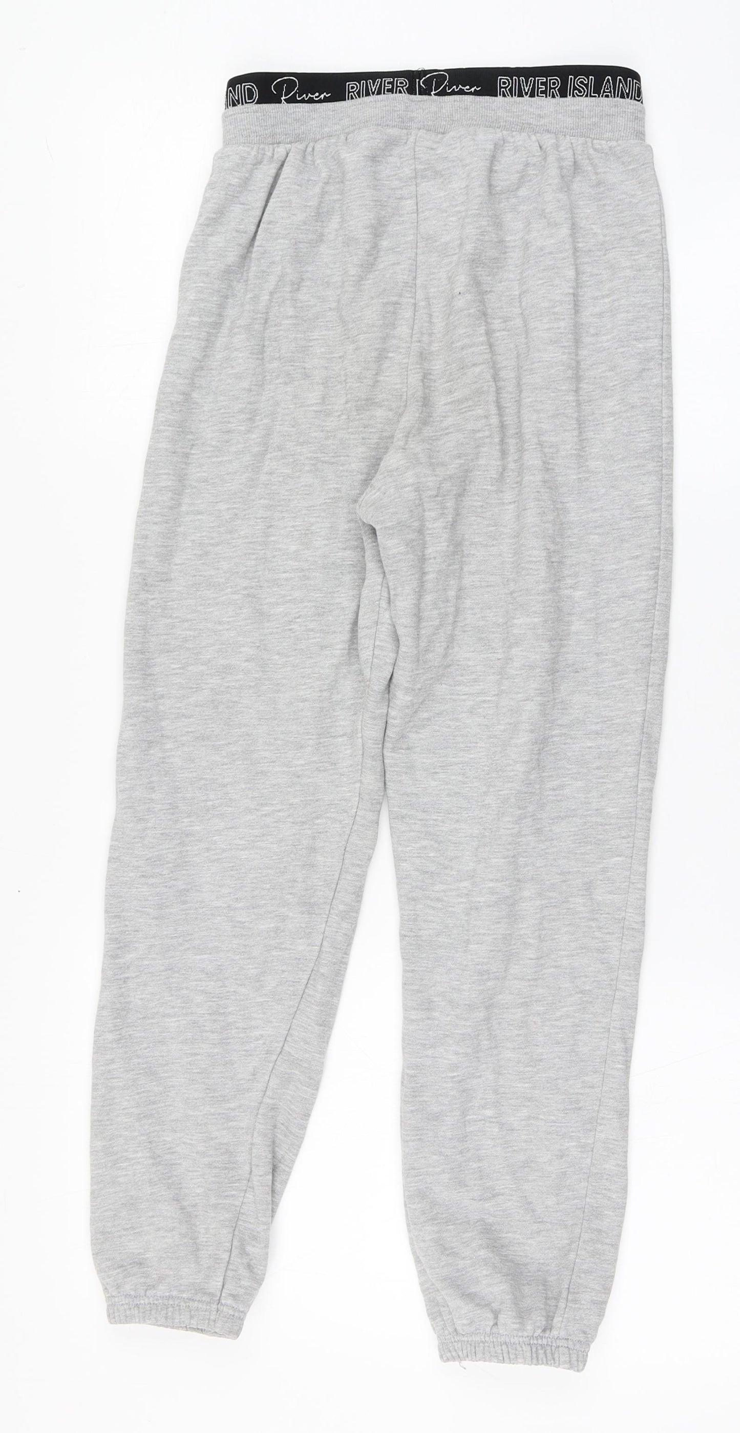River Isand Girls Grey  Cotton Jogger Trousers Size 9-10 Years  Regular Pullover