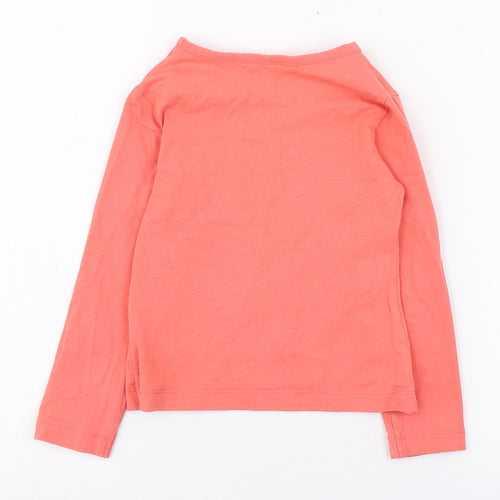 St Bernard Girls Pink  Cotton Basic T-Shirt Size 3 Years Round Neck Pullover