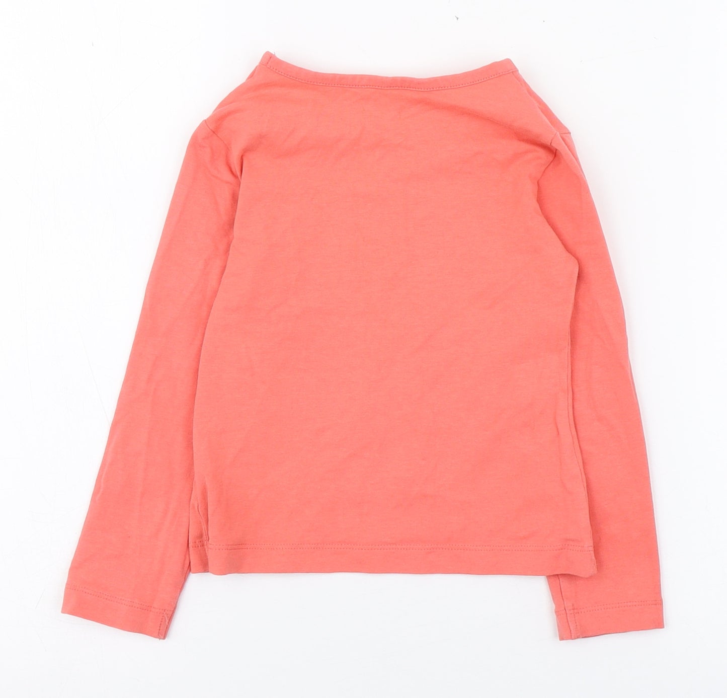 St Bernard Girls Pink  Cotton Basic T-Shirt Size 3 Years Round Neck Pullover