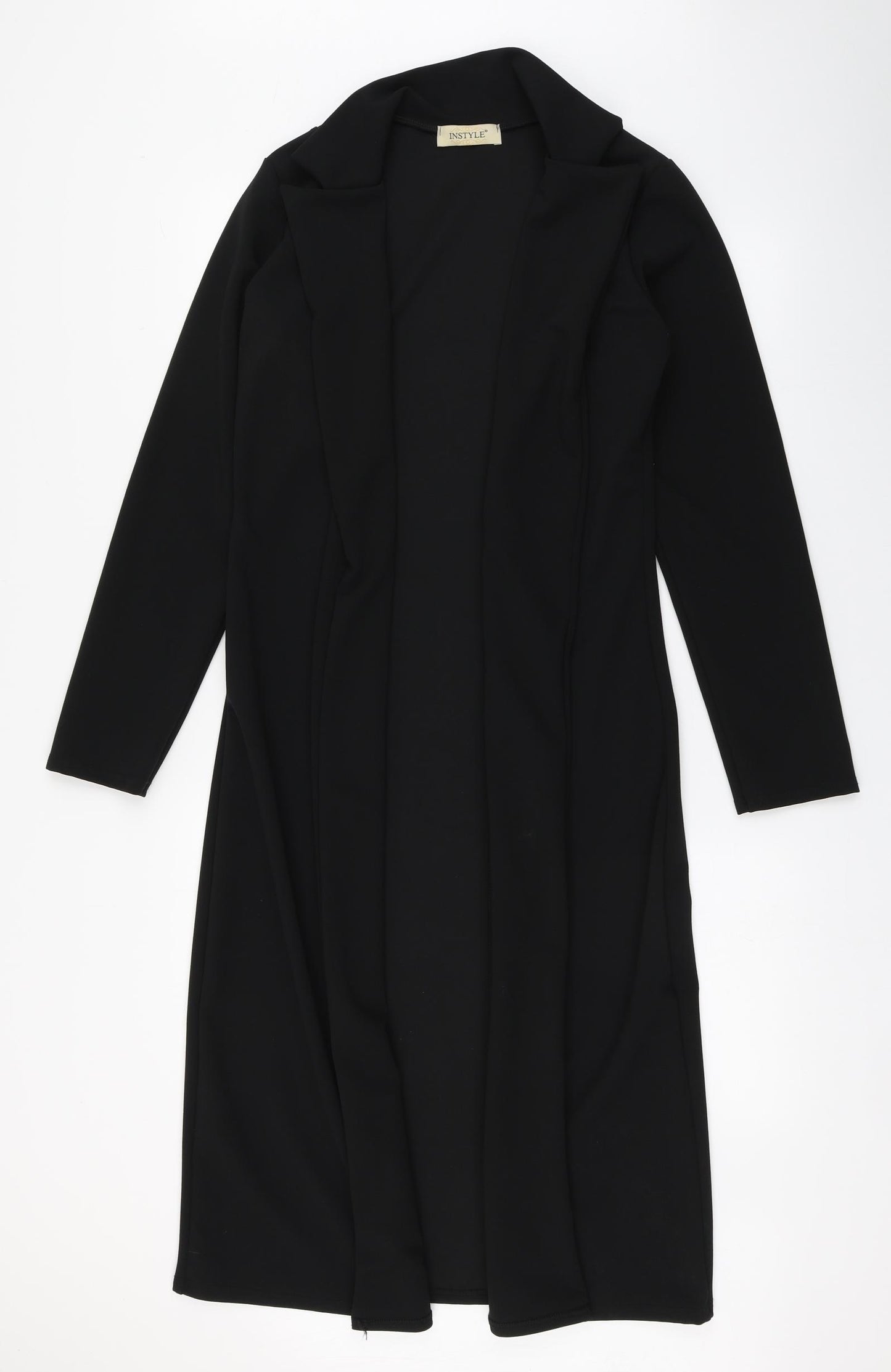 Instyle Womens Black V-Neck  Polyester Cardigan Jumper Size 12