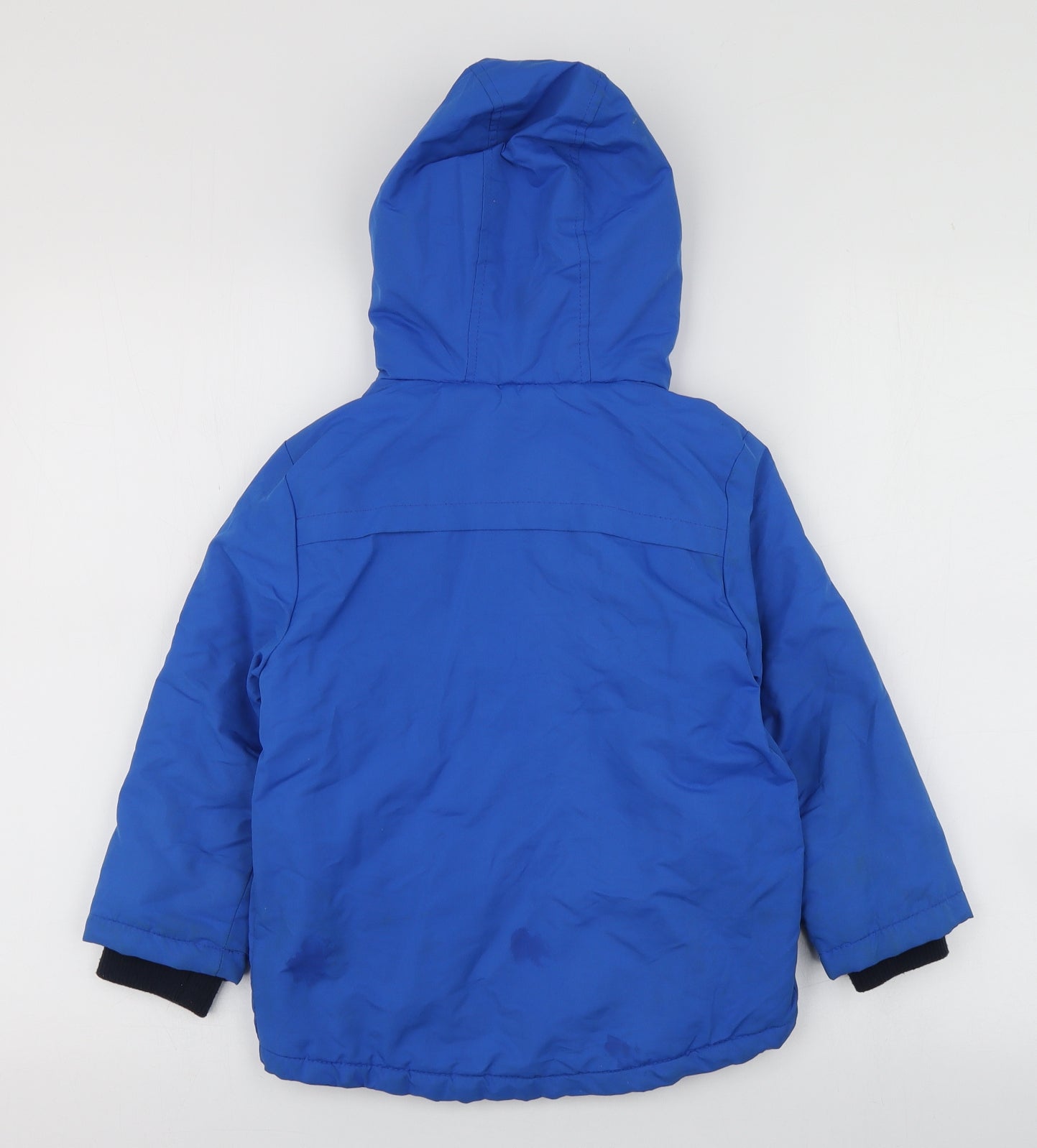 F&F Boys Blue   Rain Coat Coat Size 5-6 Years  Zip