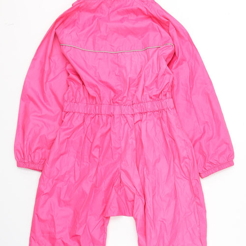 B&M Girls Pink  Polyester Coverall One-Piece Size 7-8 Years  Zip