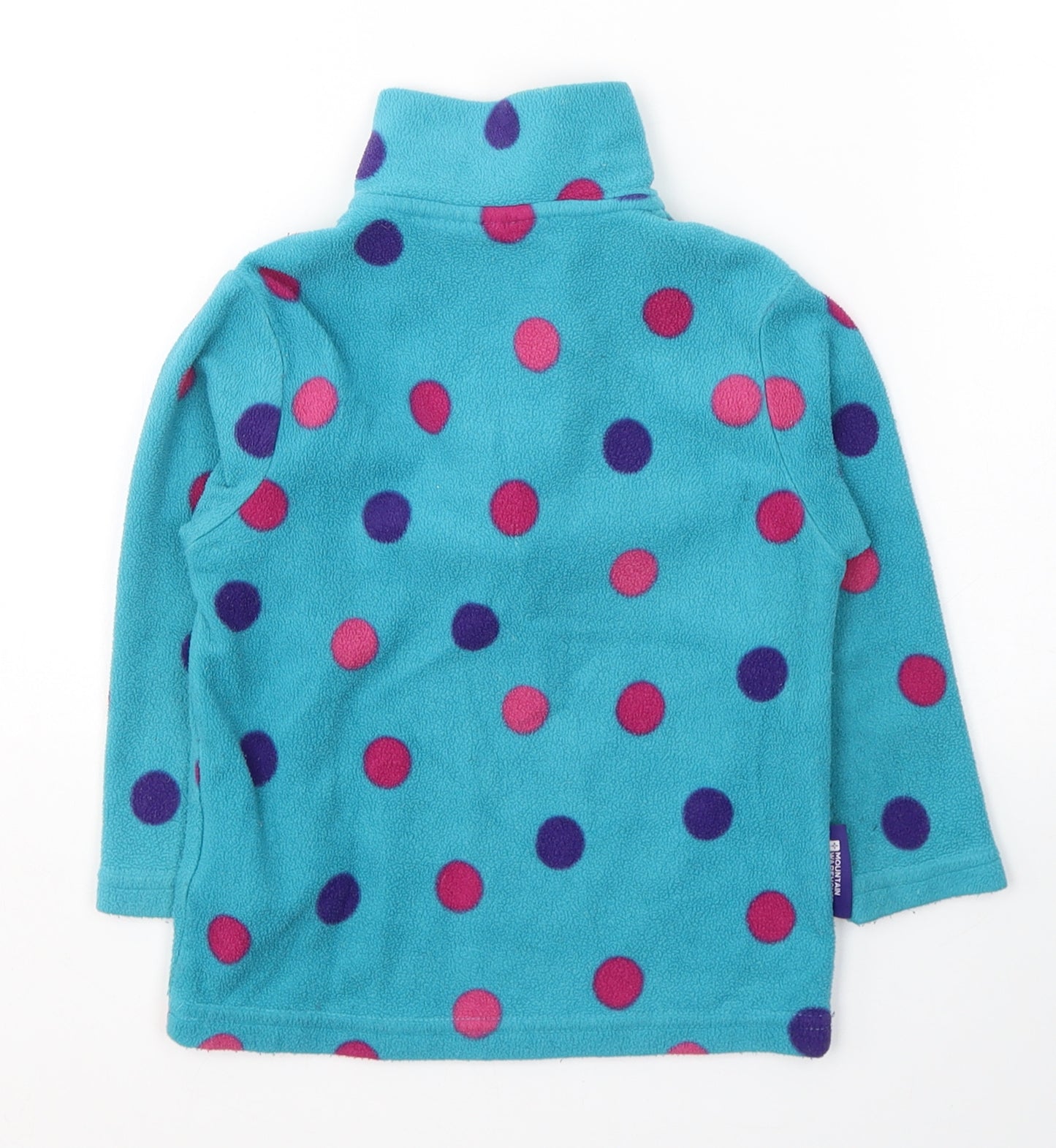 Mountain Warehouse Girls Blue Spotted Polyester Pullover Sweatshirt Size 3-4 Years  Pullover