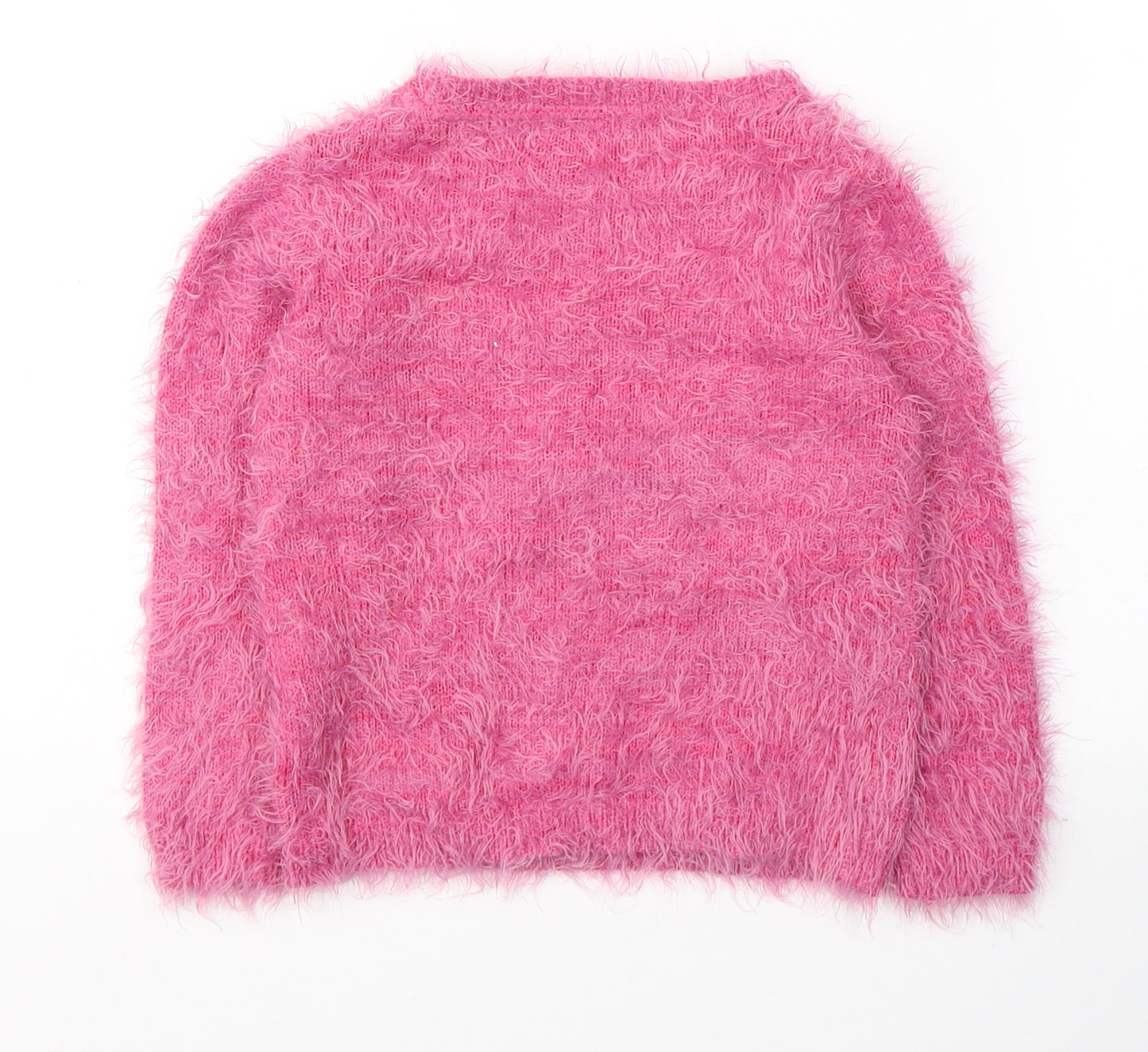 Squad Girls Pink  Acrylic Pullover Sweatshirt Size 3-4 Years  Pullover - Heart