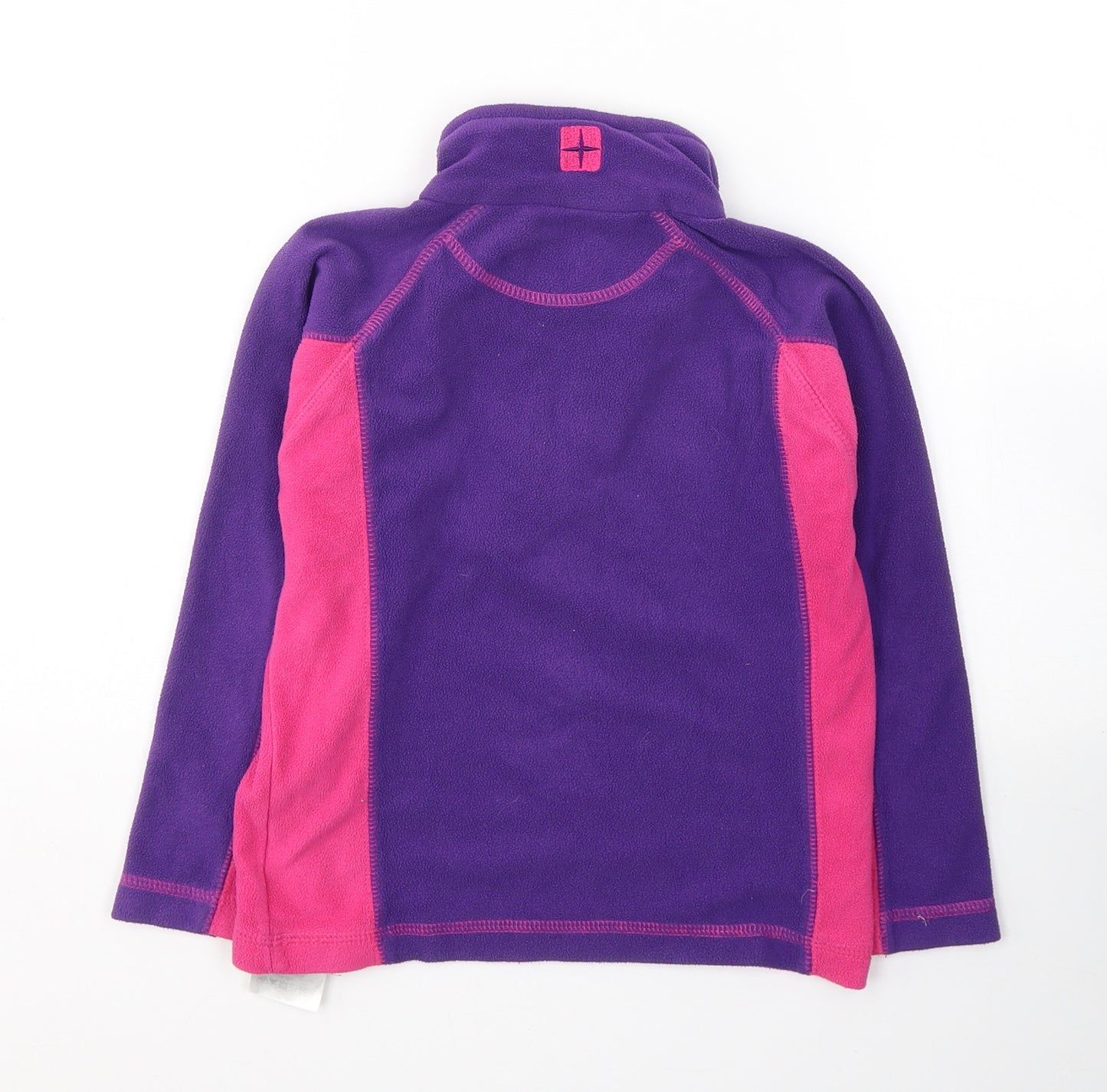 Moutain Warehouse Girls Purple Colourblock Polyester Pullover Sweatshirt Size 3-4 Years  Pullover