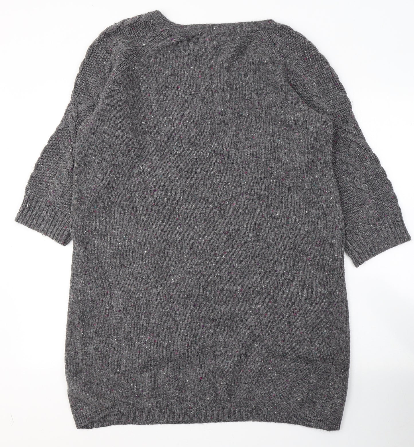 F&F Womens Grey Round Neck  Acrylic Pullover Jumper Size 22