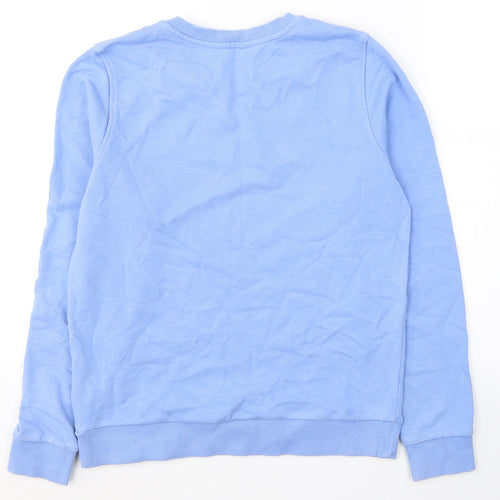 Marks and Spencer Womens Blue  Cotton Pullover Sweatshirt Size 10  Pullover