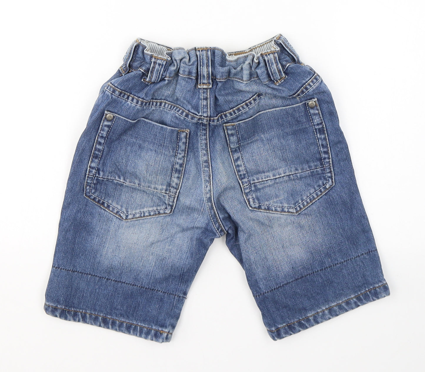 George Boys Blue  Cotton Cropped Jeans Size 4-5 Years  Regular Button