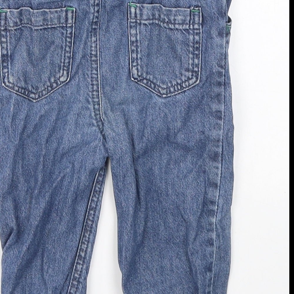 TU Boys Blue  Cotton Cargo Jeans Size 12-18 Months