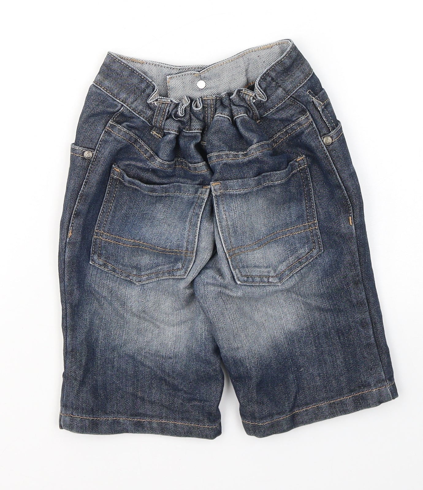 George Boys Blue  Cotton Cropped Jeans Size 4-5 Years  Regular Button