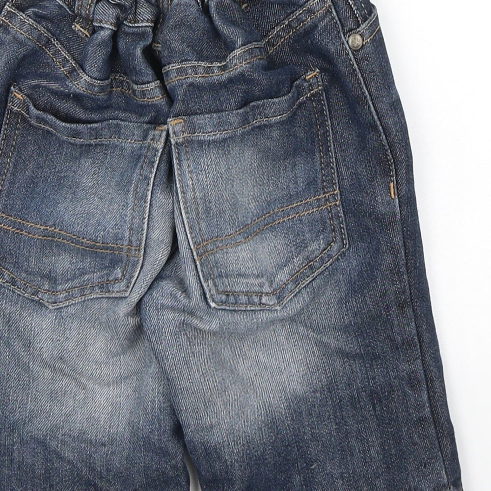 George Boys Blue  Cotton Cropped Jeans Size 4-5 Years  Regular Button