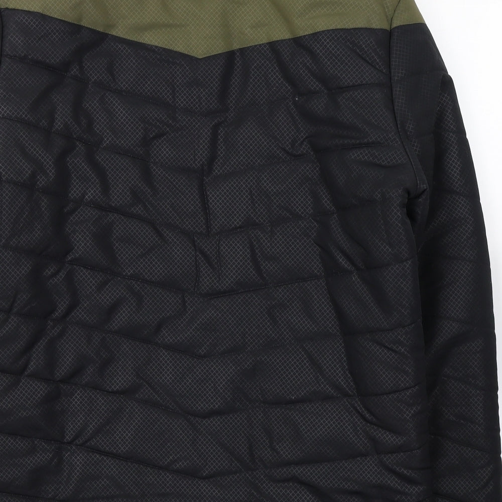 Twisted Gorilla Mens Black   Puffer Jacket Coat Size M  Zip