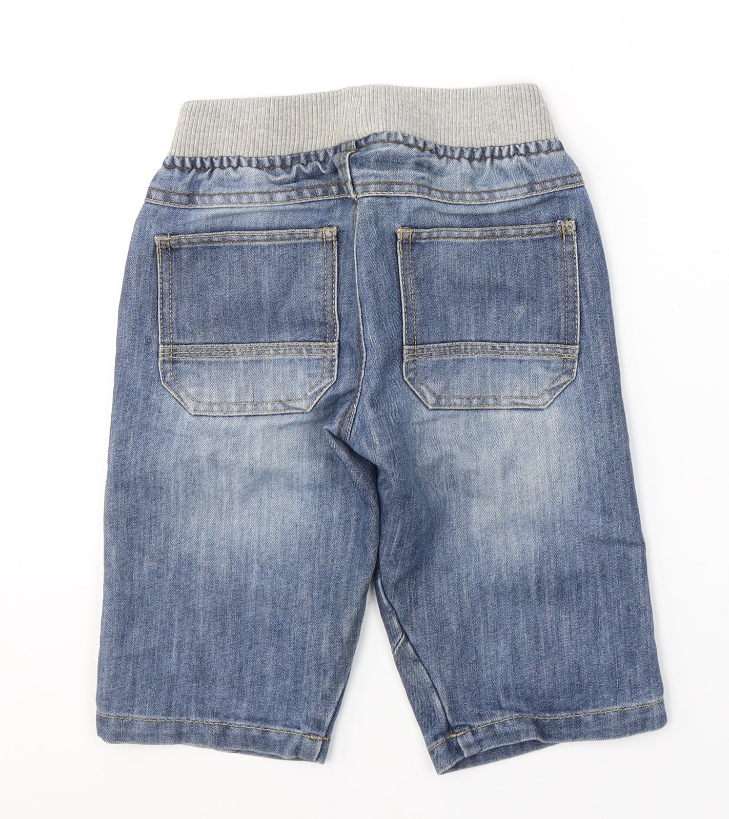 Urban Outlaws Boys Blue  Cotton Bermuda Shorts Size 7 Years  Regular Drawstring