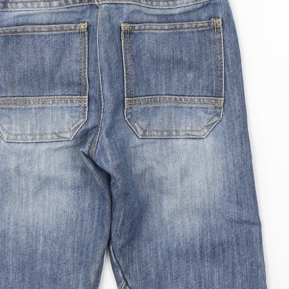 Urban Outlaws Boys Blue  Cotton Bermuda Shorts Size 7 Years  Regular Drawstring