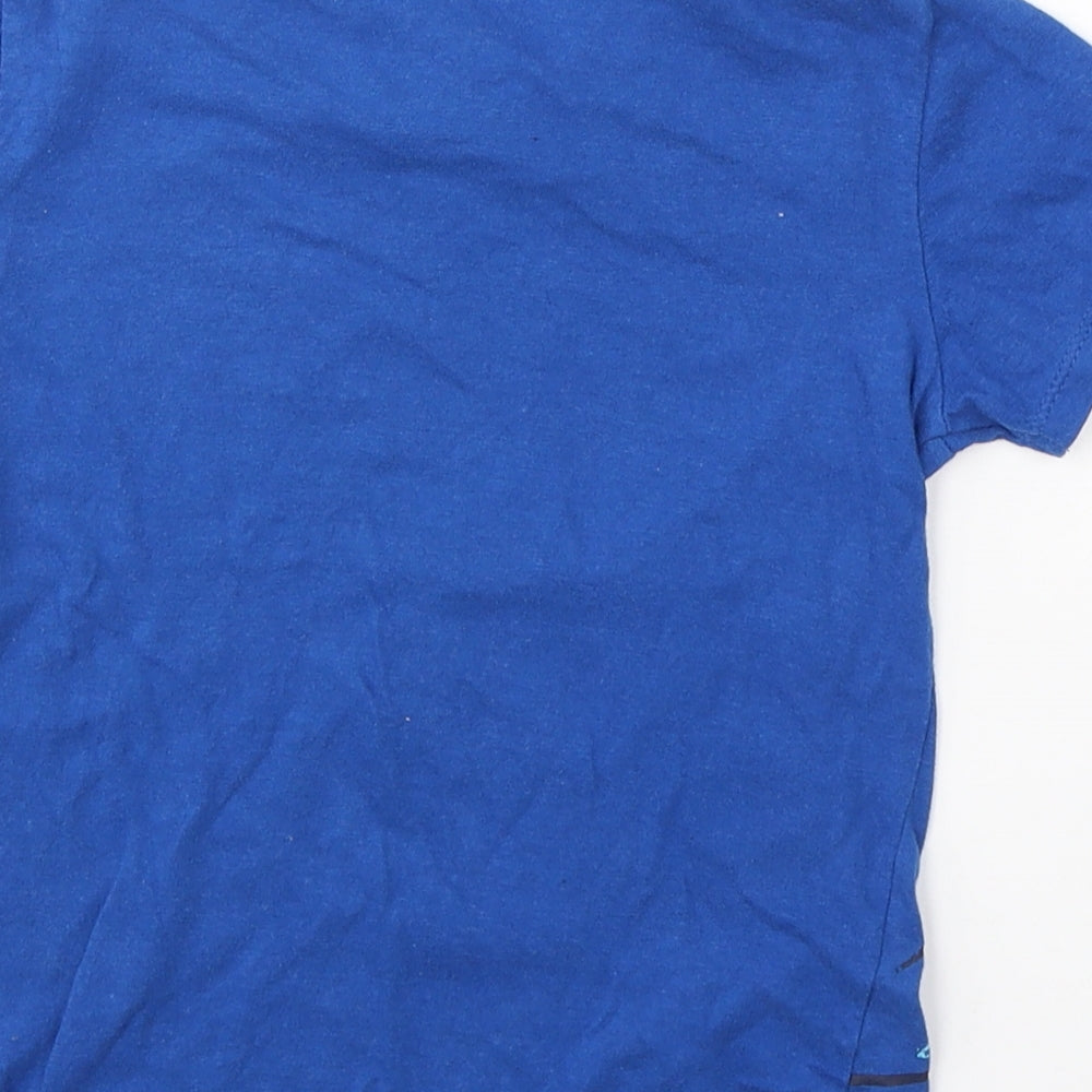 Pep&Co Boys Blue  Cotton Basic T-Shirt Size 5-6 Years Round Neck Pullover - Turtle Awesome
