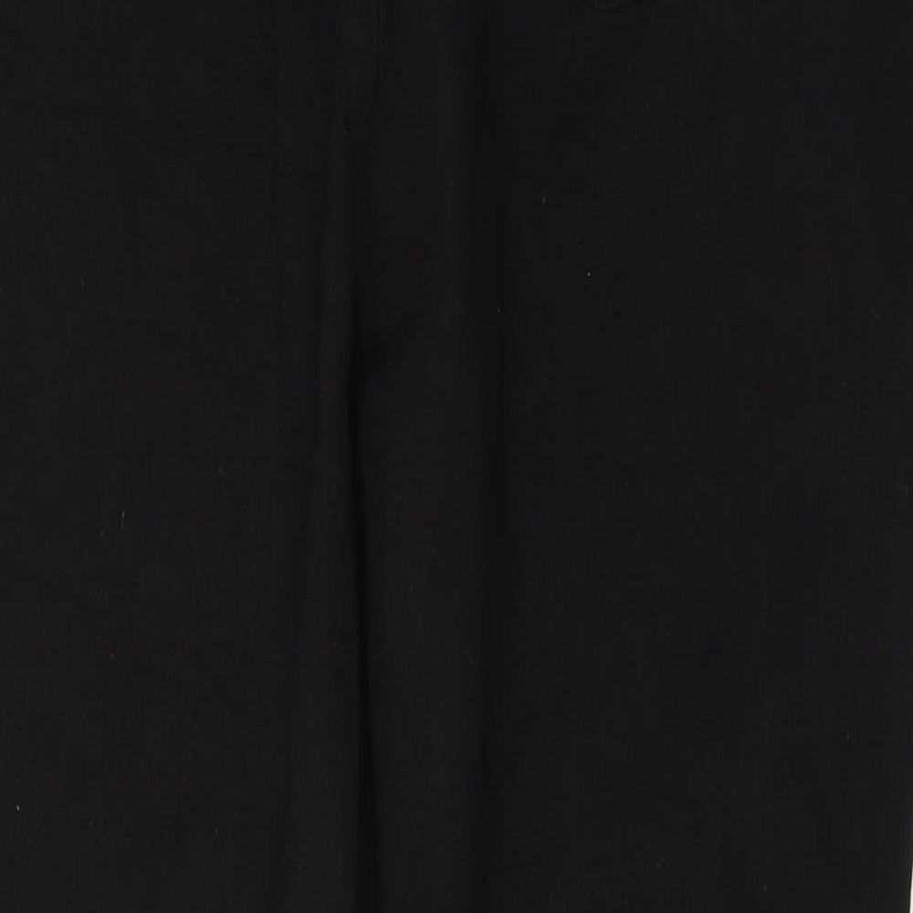 Simply Be Womens Black  Cotton Skinny Jeans Size 30 L27 in Regular Button