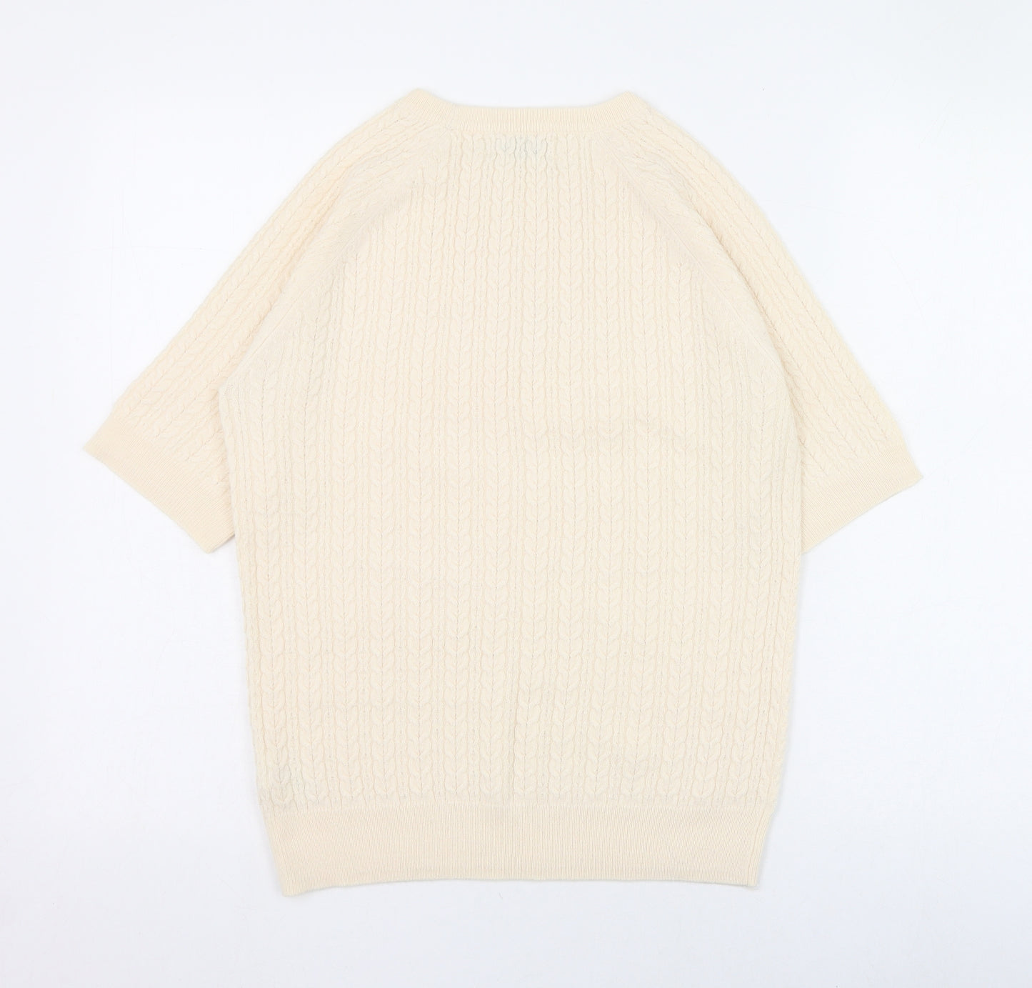 Papaya Womens Ivory Roll Neck  Acrylic Pullover Jumper Size 14