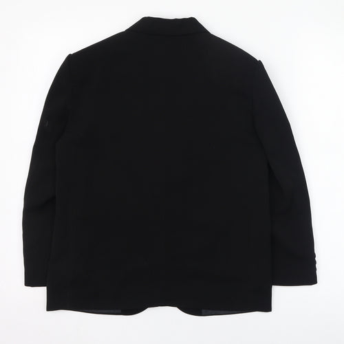 VivaKi Womens Black   Jacket Blazer Size 8  Button
