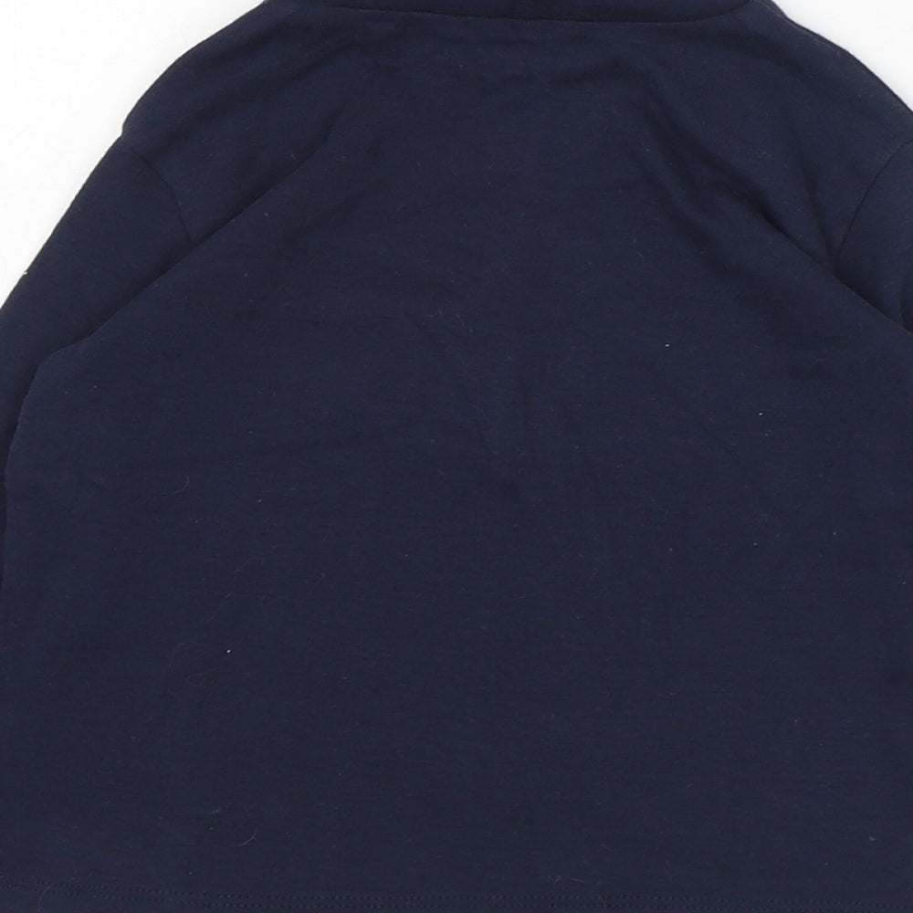 Gap Boys Blue  Cotton Basic T-Shirt Size 18-24 Months Roll Neck Pullover