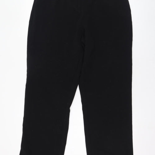 Counterparts Womens Black  Polyester Trousers  Size 14 L30 in Regular Zip