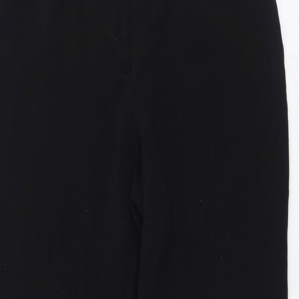 Counterparts Womens Black  Polyester Trousers  Size 14 L30 in Regular Zip