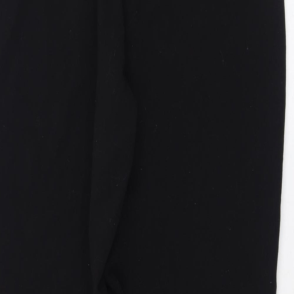 Counterparts Womens Black  Polyester Trousers  Size 14 L30 in Regular Zip