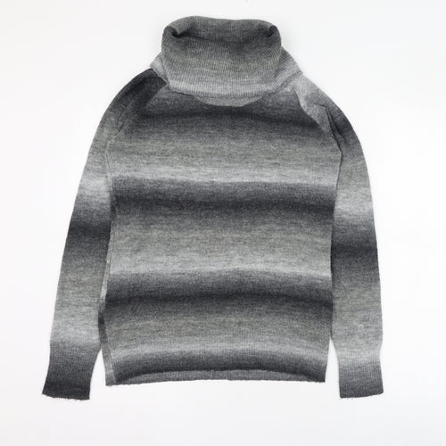 Twenty One Womens Grey Roll Neck  Acrylic Pullover Jumper Size 10