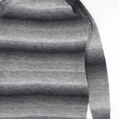 Twenty One Womens Grey Roll Neck  Acrylic Pullover Jumper Size 10