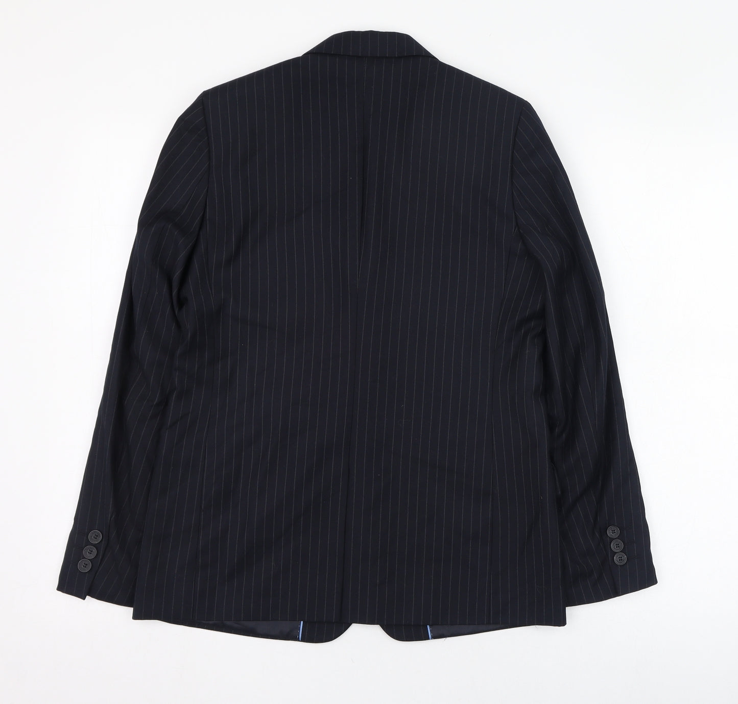 Red Herring Boys Black Striped  Jacket Blazer Size 13 Years  Button