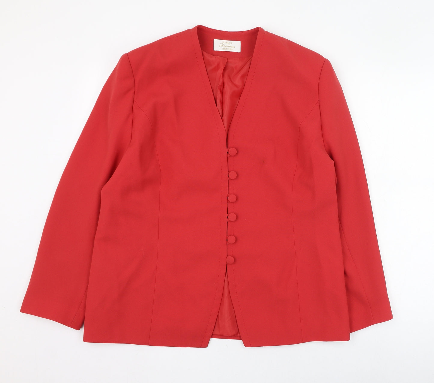 Eastex Womens Red   Jacket Blazer Size 16  Button
