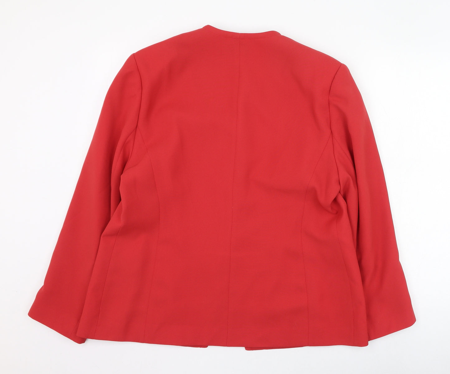 Eastex Womens Red   Jacket Blazer Size 16  Button