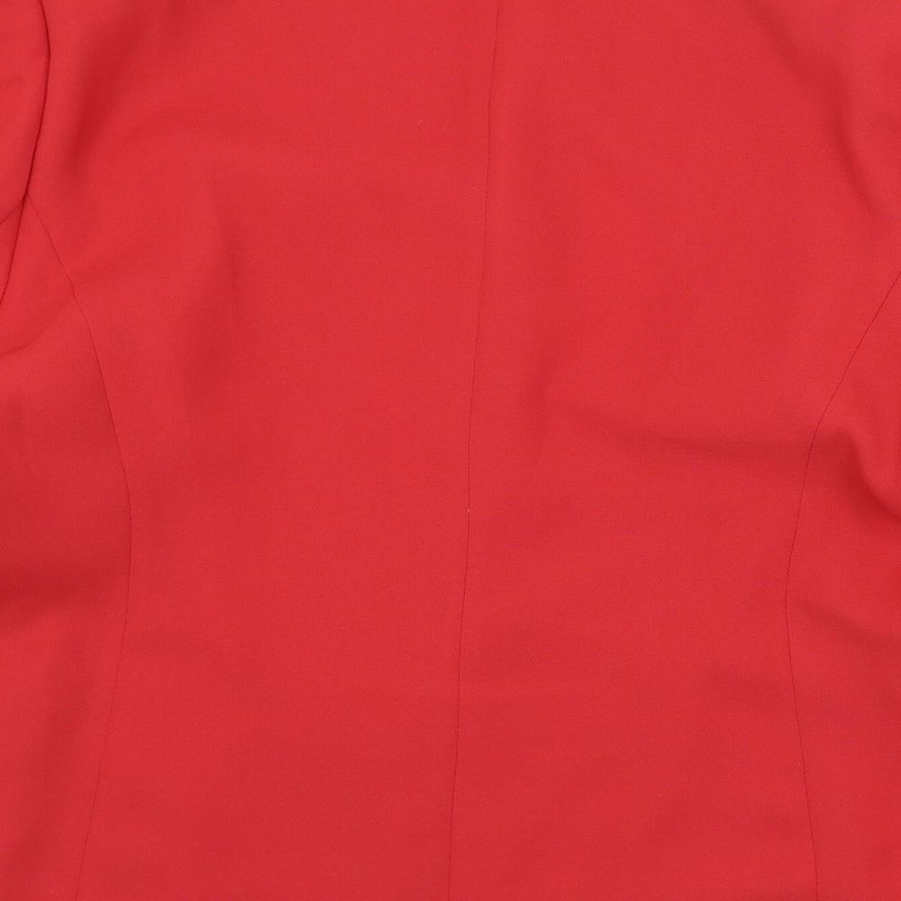 Eastex Womens Red   Jacket Blazer Size 16  Button