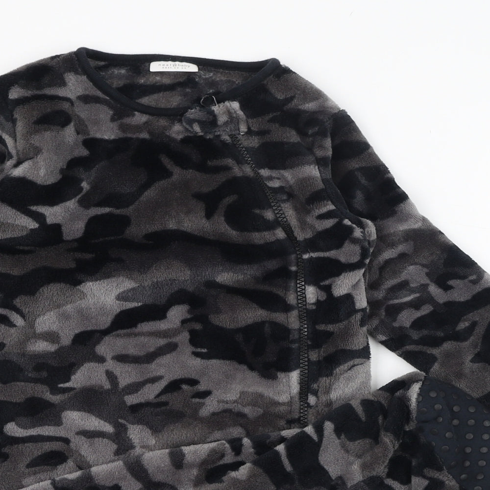 NEXT Boys Grey Camouflage Polyester  One Piece Size 2-3 Years  Zip