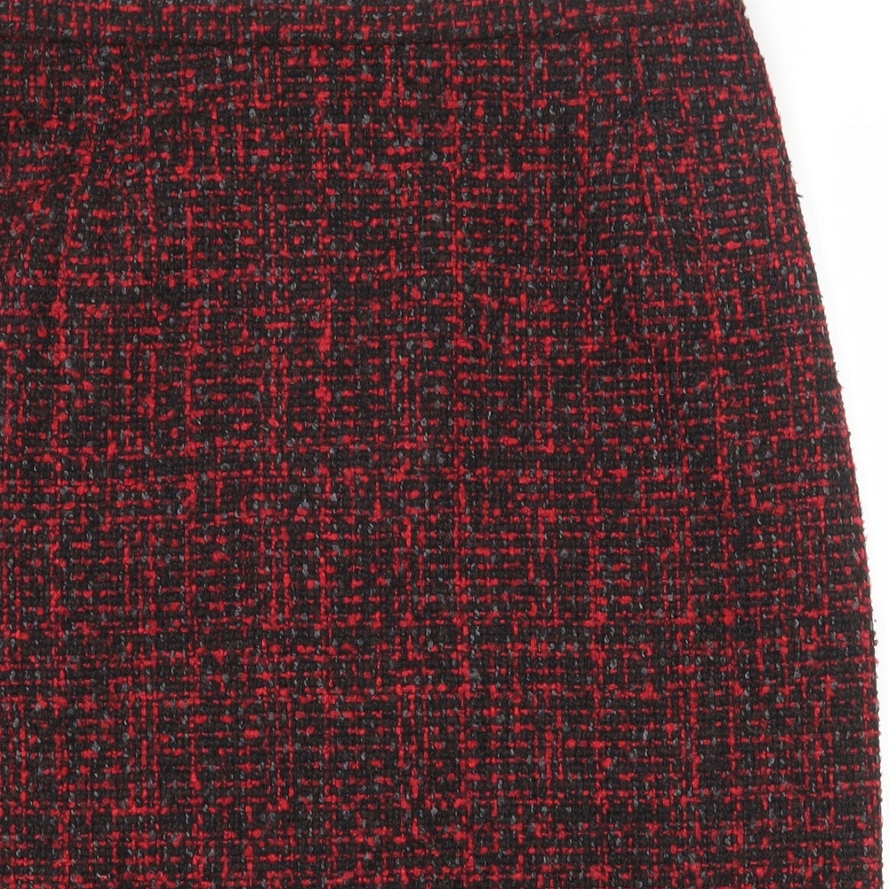 Eastex Womens Red  Polyester A-Line Skirt Size 18   Zip