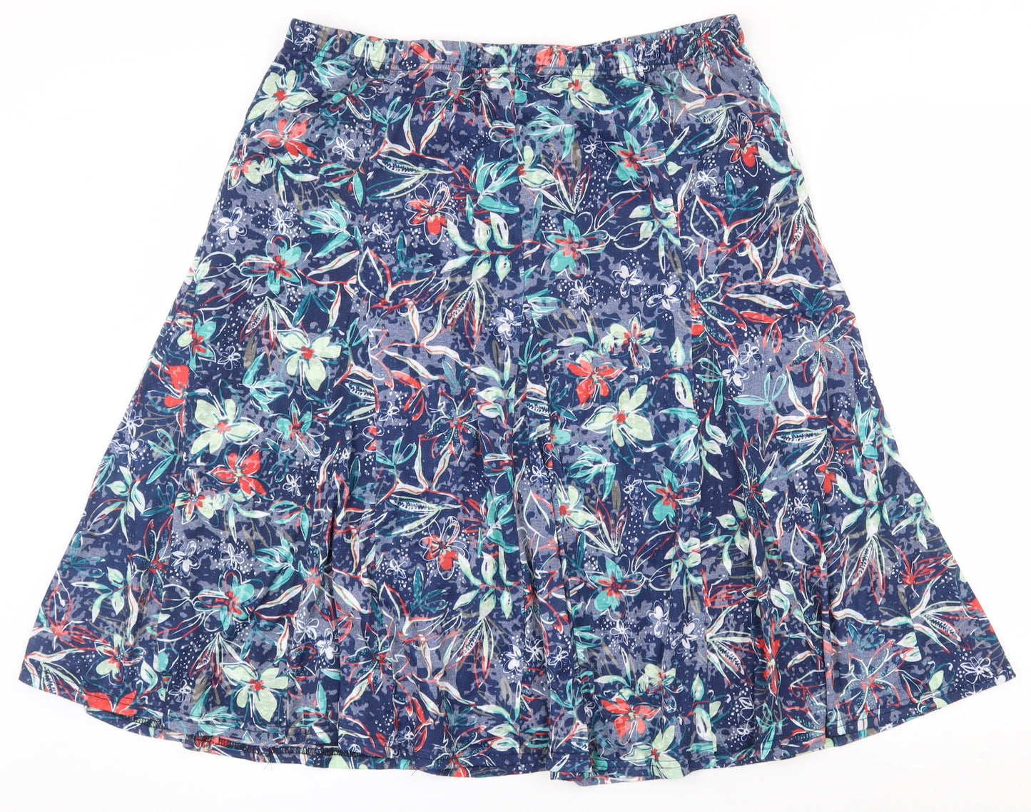 Anna Rose  Womens Multicoloured Floral Polyamide Swing Skirt Size 16