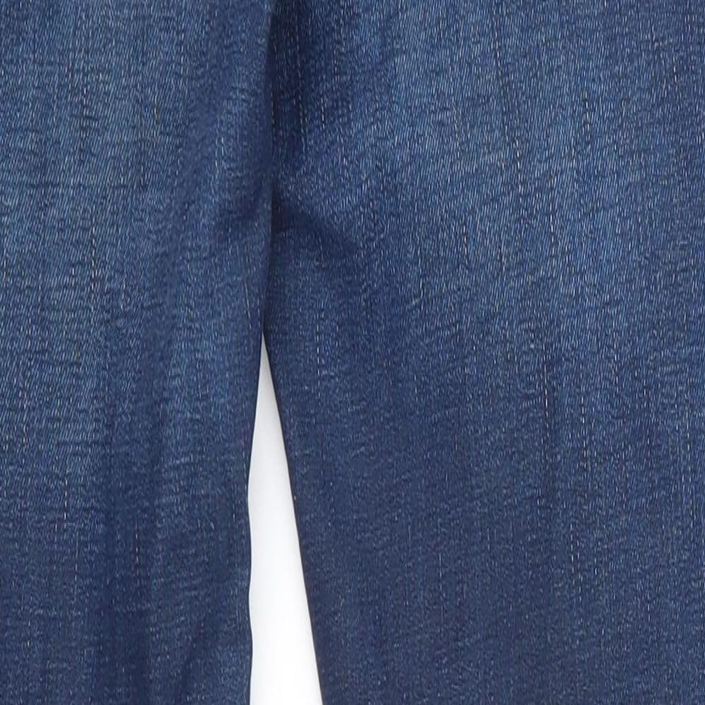 JACK & JONES Mens Blue  Cotton Straight Jeans Size 30 in L28 in Slim Button