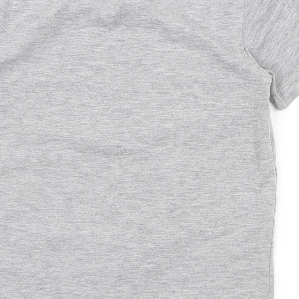George Boys Grey  Polyester Pullover T-Shirt Size 5-6 Years Crew Neck Pullover