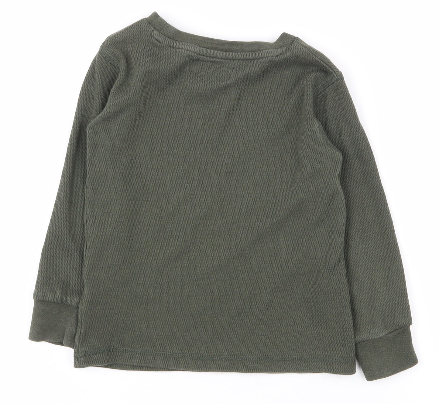 NEXT Boys Green  100% Cotton Pullover T-Shirt Size 3 Years Crew Neck Pullover