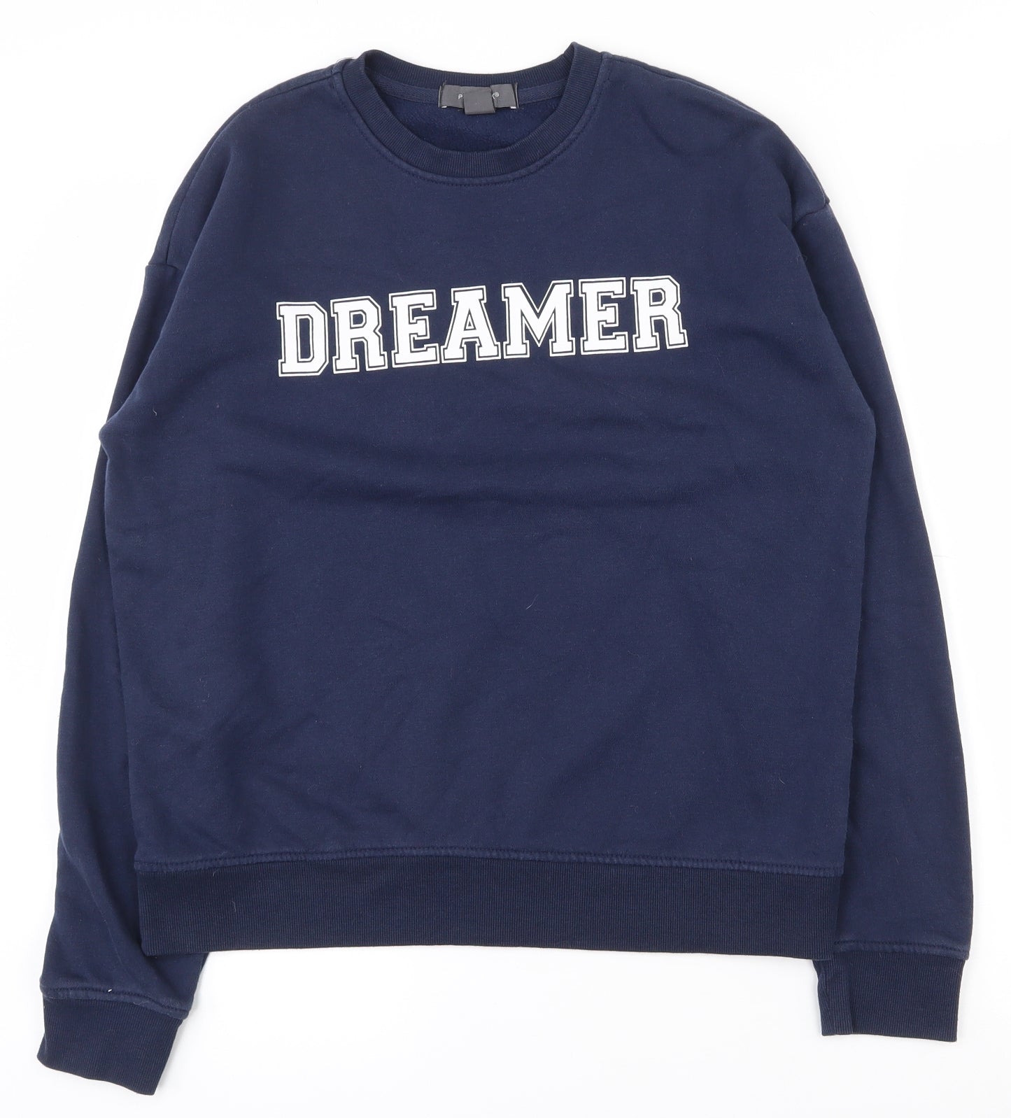 Primark Womens Blue  Cotton Pullover Sweatshirt Size 6  Pullover - 6-8