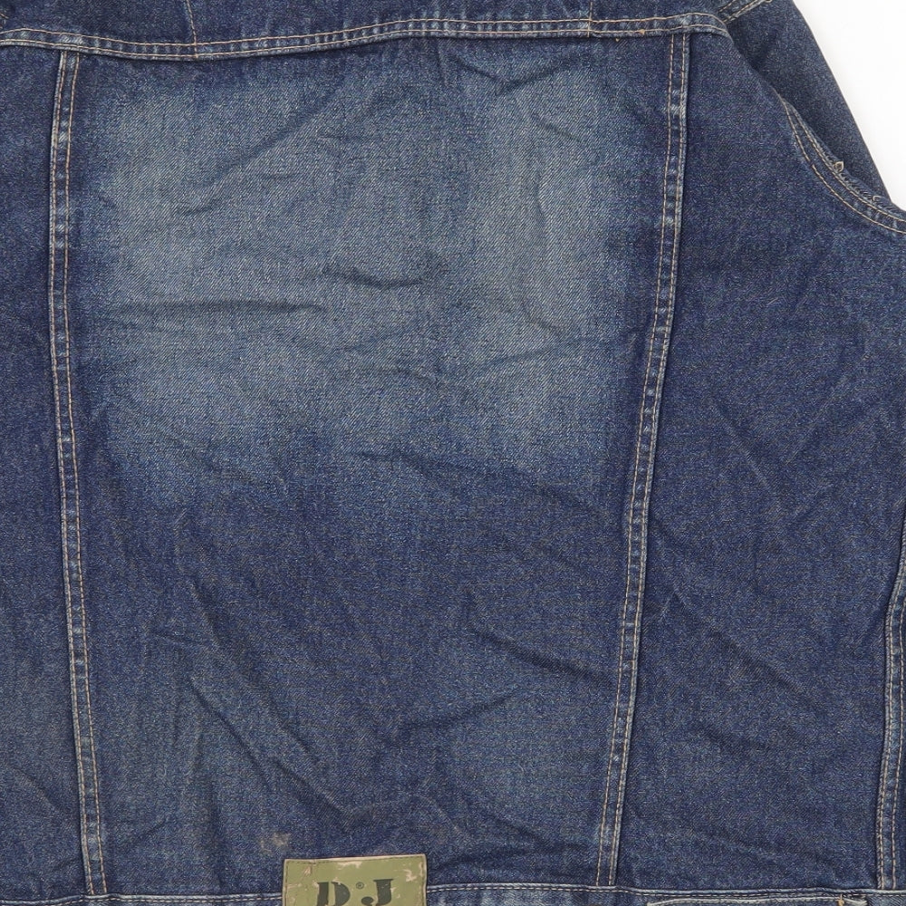 Deux Jeans Mens Blue   Jacket  Size L  Button