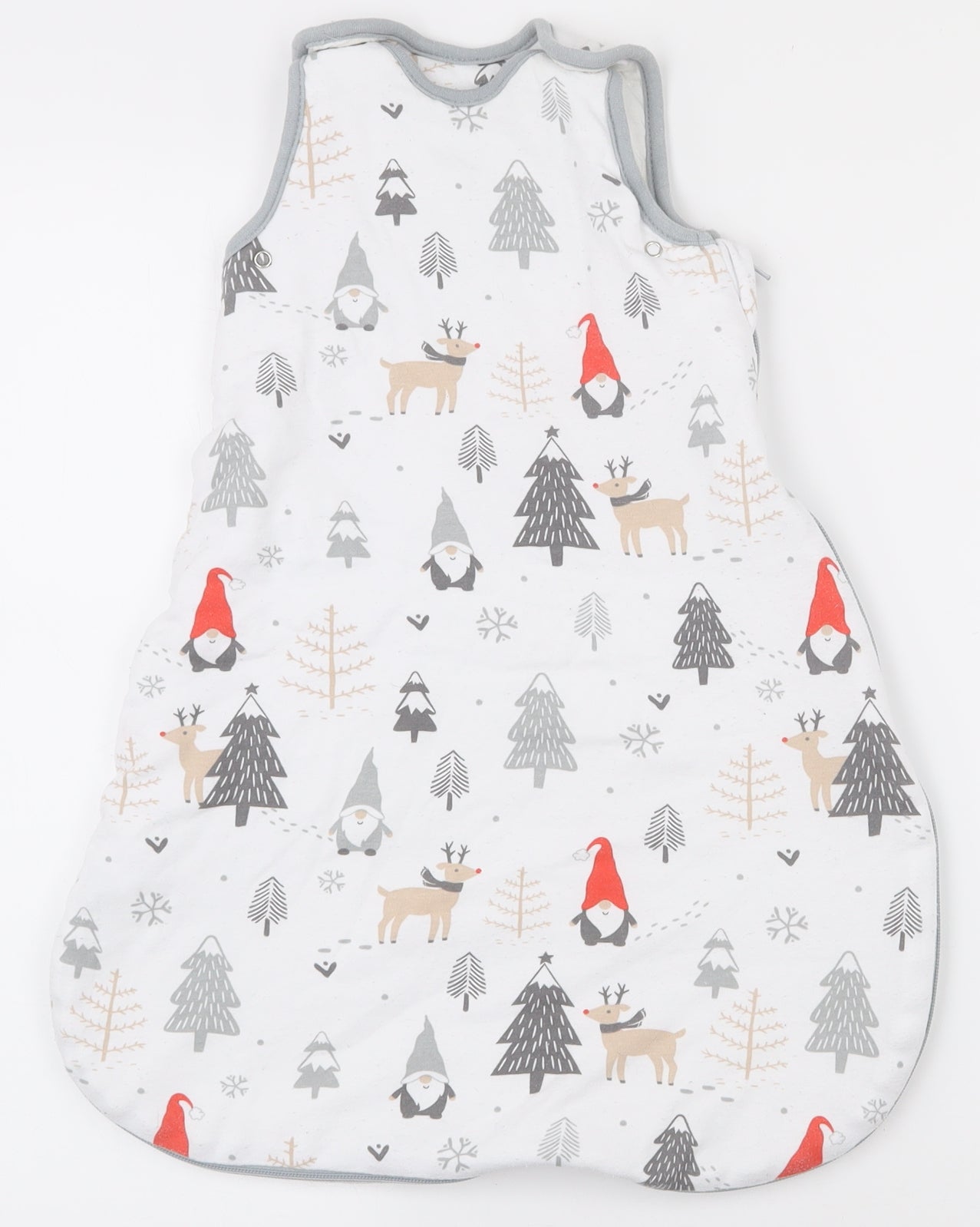 Lily and Dan Baby White  Cotton Babygrow One-Piece Size 0-3 Months  Zip - Baby bag 0-6mnth
