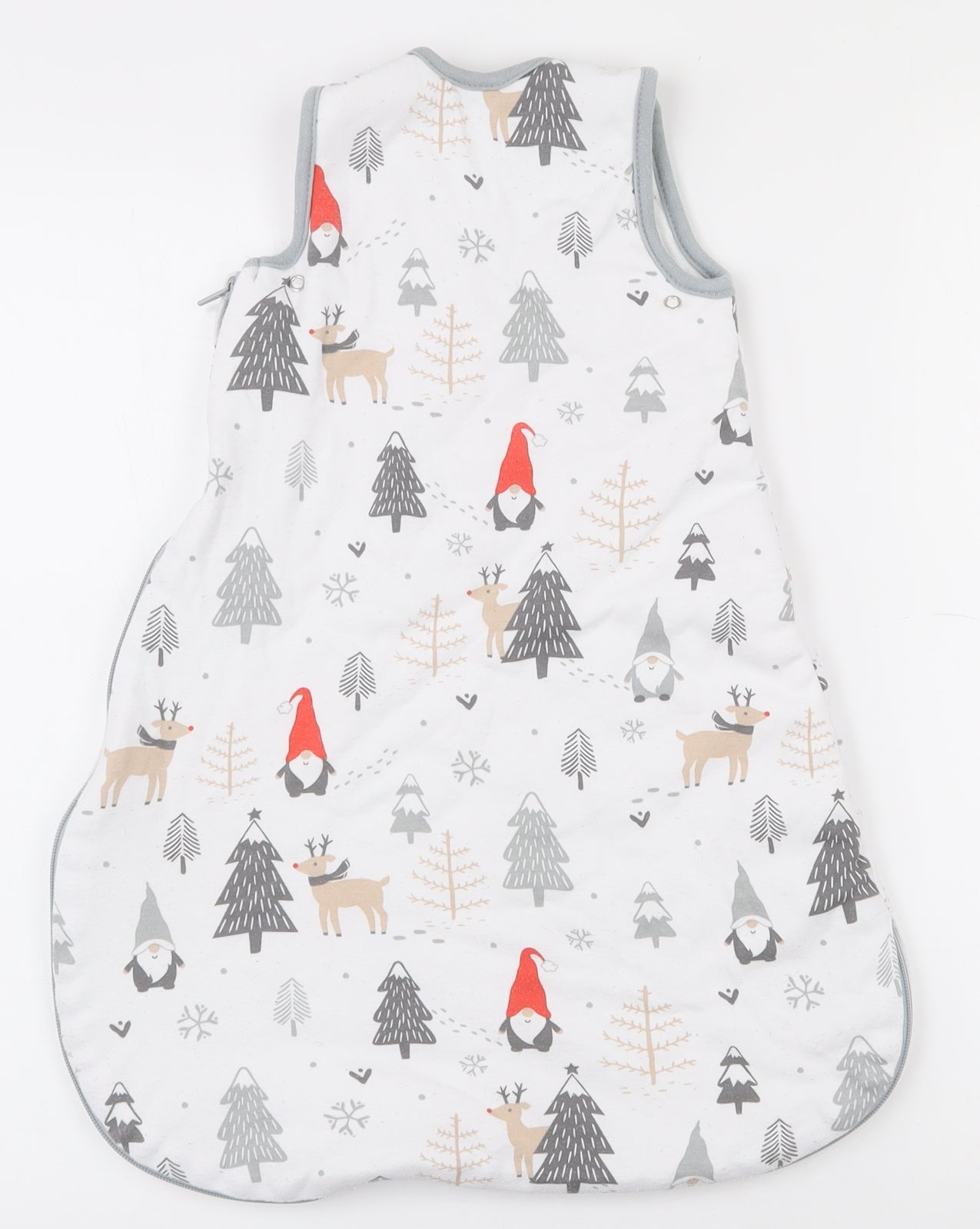 Lily and Dan Baby White  Cotton Babygrow One-Piece Size 0-3 Months  Zip - Baby bag 0-6mnth