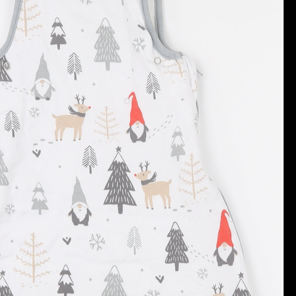 Lily and Dan Baby White  Cotton Babygrow One-Piece Size 0-3 Months  Zip - Baby bag 0-6mnth