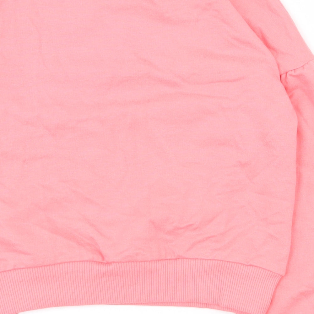 TU Girls Pink  Cotton Pullover Sweatshirt Size 5 Years  Pullover