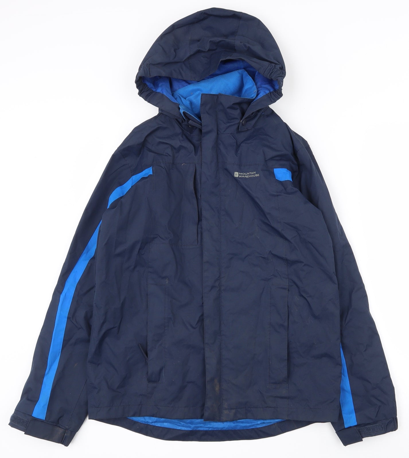 Mountain Warehouse Boys Blue   Rain Coat Coat Size 13 Years  Zip